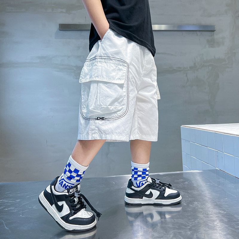 左西风云儿童装男童夏季短裤裤子2026新款薄款中裤夏款中大童工装