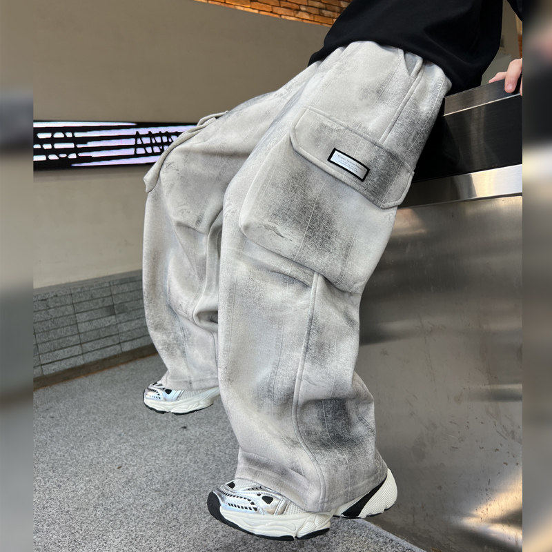 左西风云儿童装男童春秋款工装裤子2026新款中大童春装男孩休闲春