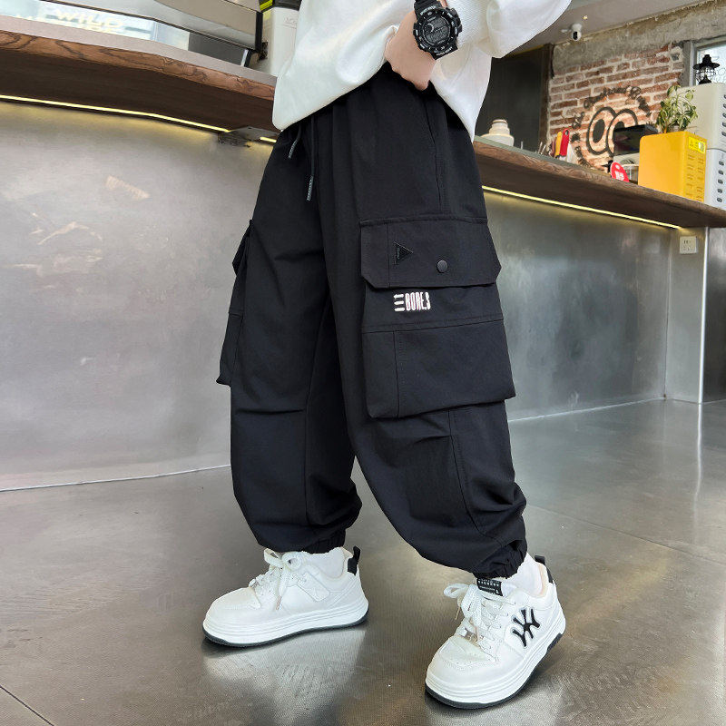 左西风云儿童套装男童春秋款工装裤子2026新款男孩春装休闲春季中