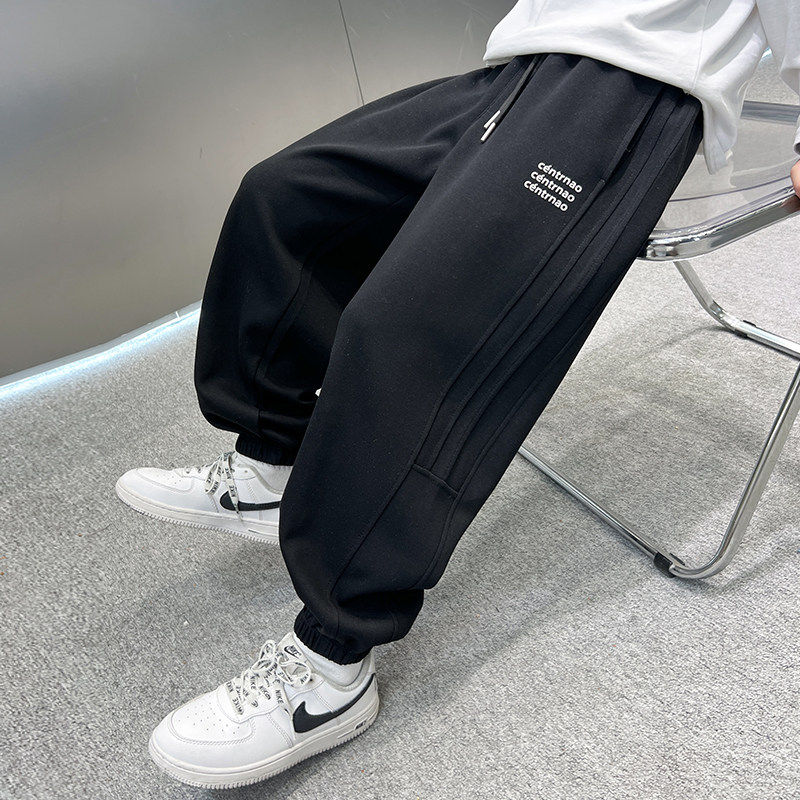 左西风云儿童装男童春秋款裤子2026新款春装男孩运动春季卫裤中大