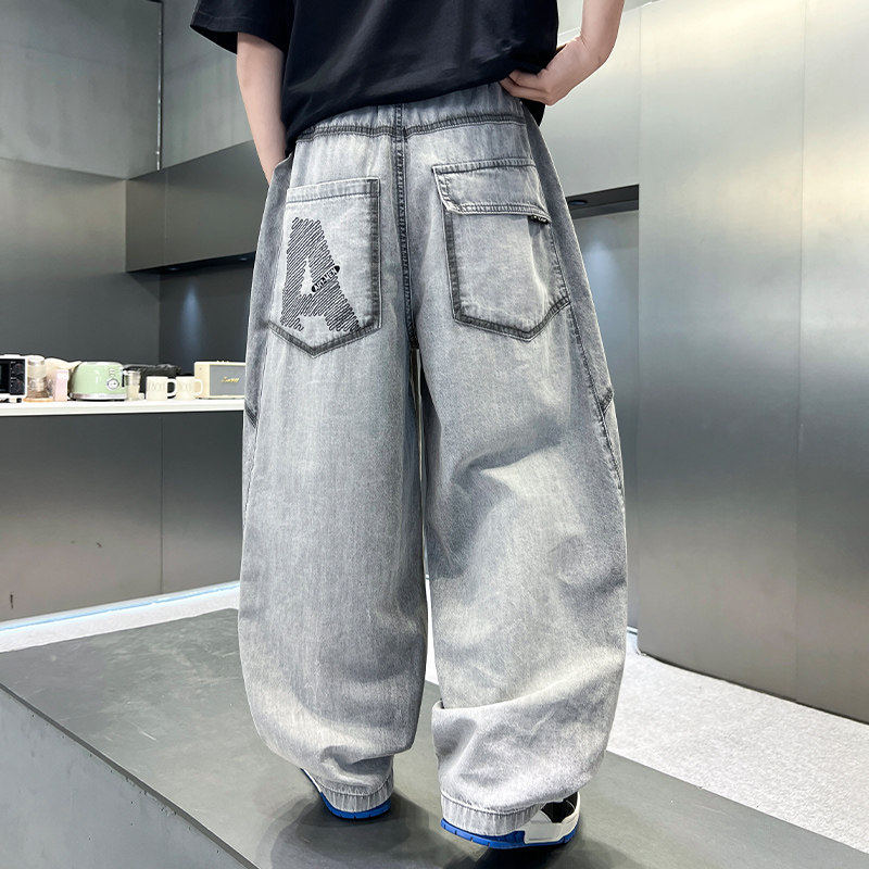 左西风云儿童装男童夏装防蚊裤子2026新款大童薄款夏季牛仔夏款男
