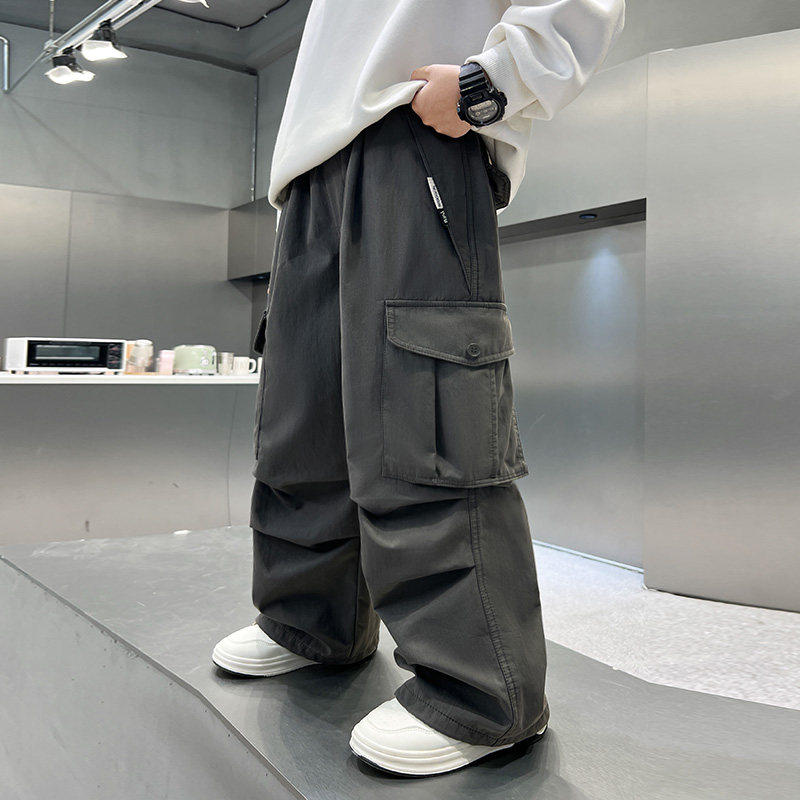 左西风云儿童装男童春秋款工装裤子2026新款休闲中大童男孩春季春