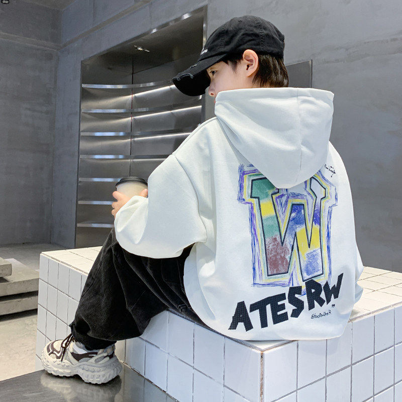 左西风云儿童装男童春秋款卫衣2026新款痞帅春装帅气男孩中大童春