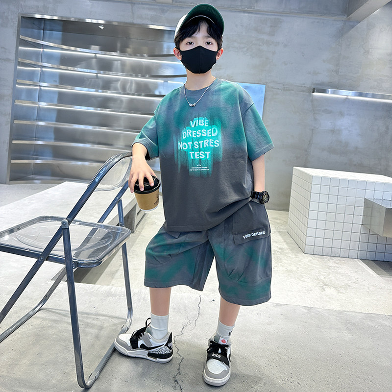 左西官方旗舰店儿童装男童夏装套装2026新款夏季运动男孩薄款夏款