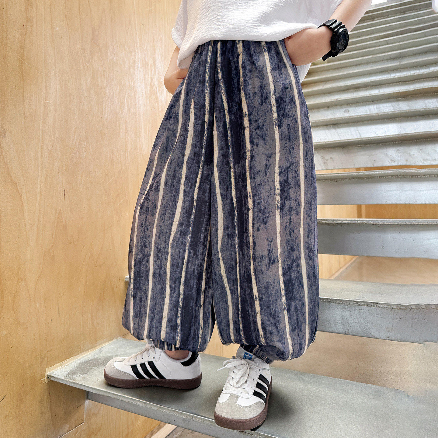 左西风云儿童装男童夏装裤子防蚊裤2026新款中大童薄款夏款运动夏