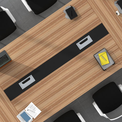 会议桌长桌简约现代大型会议室桌洽谈培训L会议办公家俱员工开会