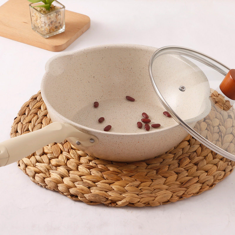 cm火山岩大嘴巴炒锅 无油烟炒菜锅Y 品质保证,厨房/烹饪用具,炒锅,淘宝优惠券,粉丝福利购,淘宝优惠卷