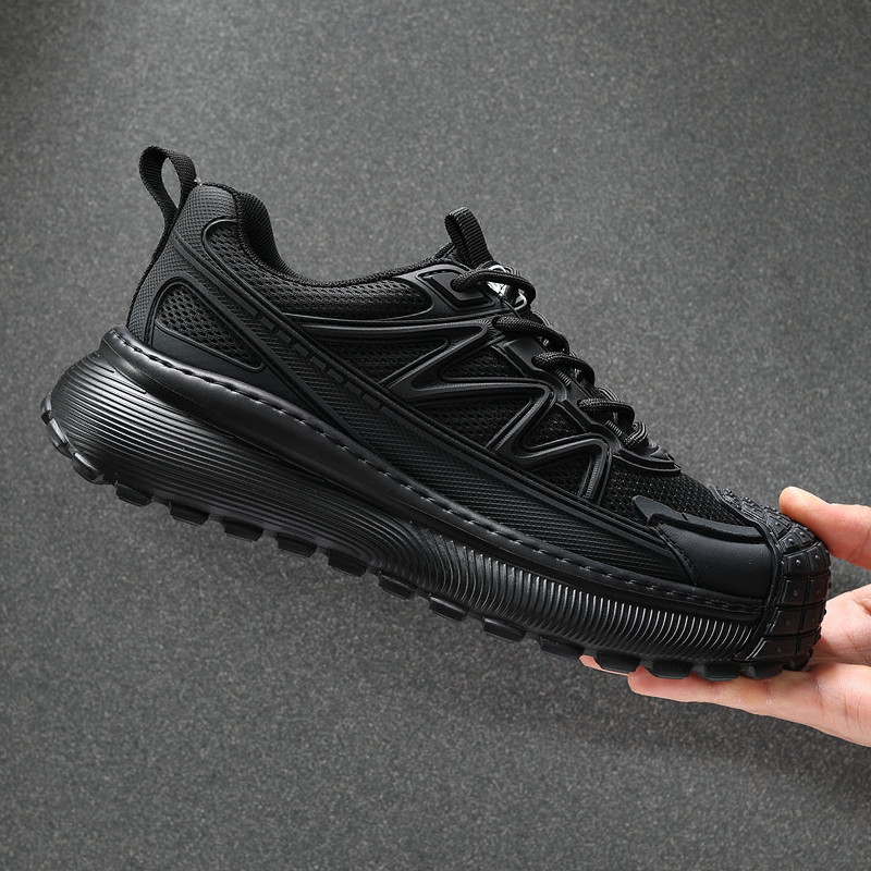 春夏季网面男鞋2026新款发泡软底舒适运动鞋子男款透气飞织网鞋潮