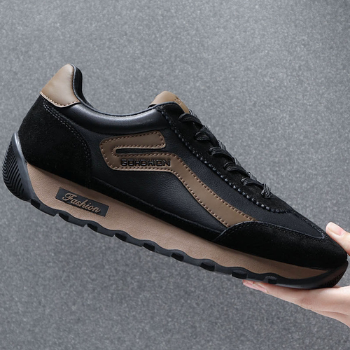 德训鞋运动风真皮男鞋