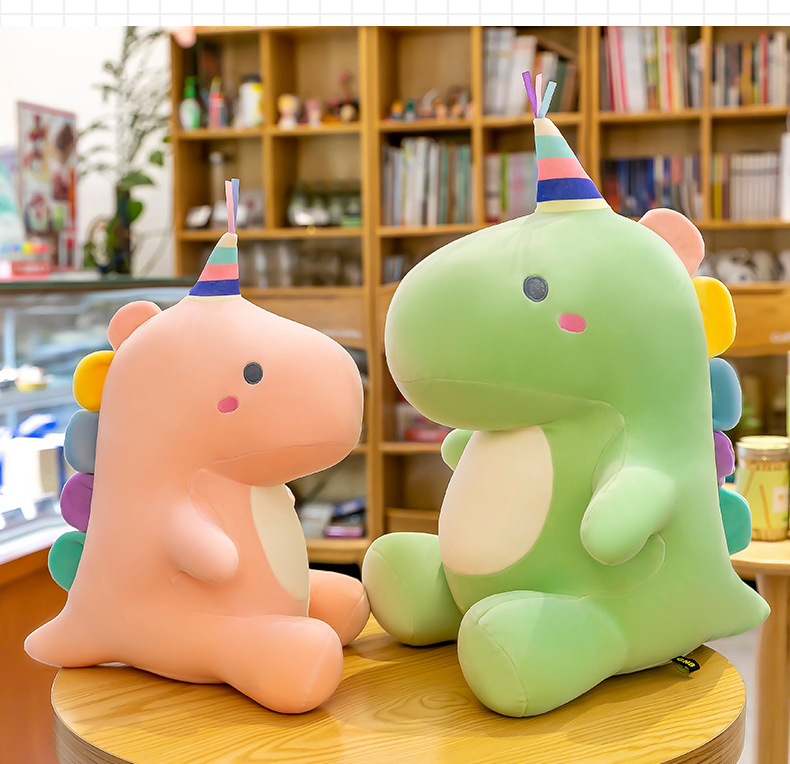 恐龙毛绒玩具可爱糖果玩偶床上睡觉抱枕男生款儿童安抚布娃娃礼物