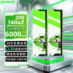 6000台式 5600 机电脑电竞马甲三星镁光颗粒 CL36 ddr5内存条16GX2