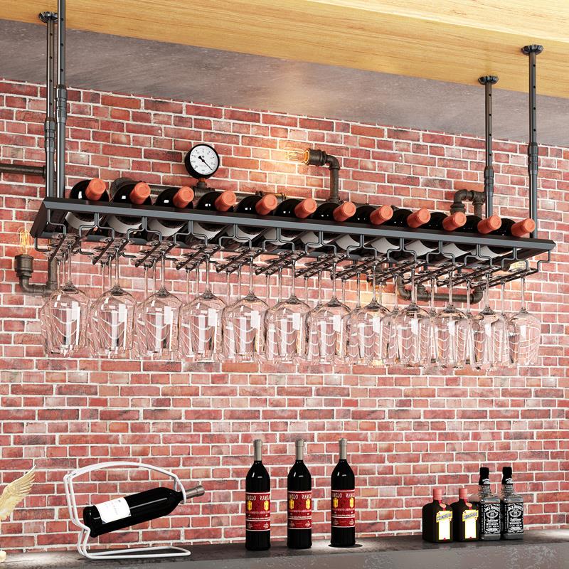 酒杯架倒挂酒瓶架红酒架子摆件创意酒架红酒杯挂架高脚杯悬挂杯架