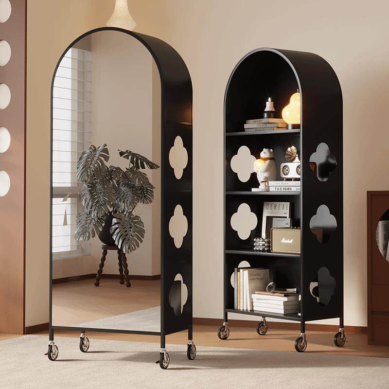 法式轻奢高级感可移动创意全身镜全身镜落地镜家用全身镜书柜一体,住宅家具,穿衣镜,淘宝优惠券,粉丝福利购,淘宝优惠卷