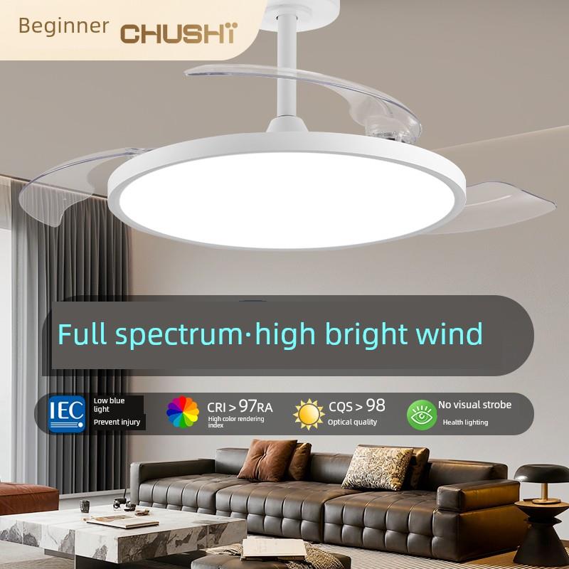 次介绍照明变频吊扇灯客厅家庭餐厅卧室灯无闪烁无声隐形集成吊灯