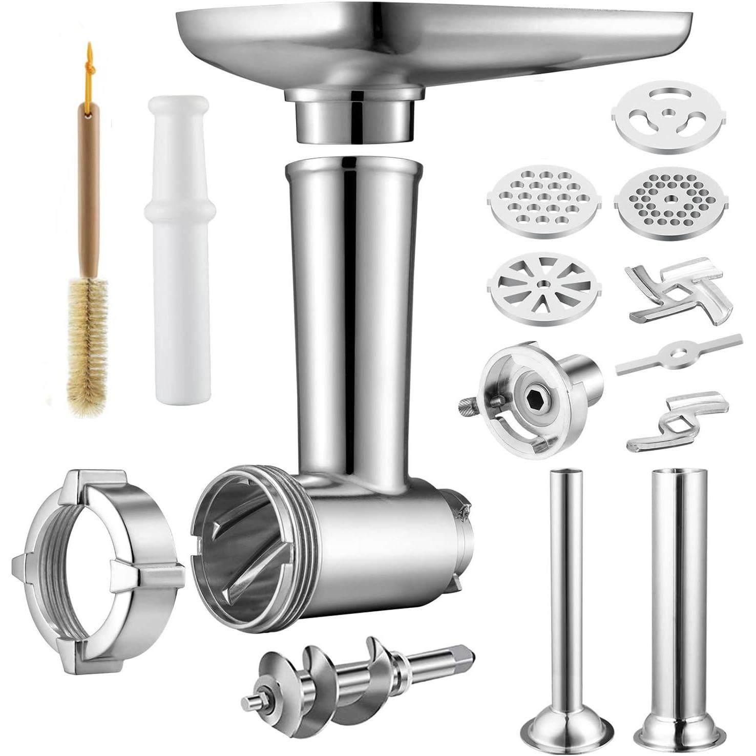 适用于厨师机凯伍德铝合金绞肉灌肠斯麦格压面配件工具