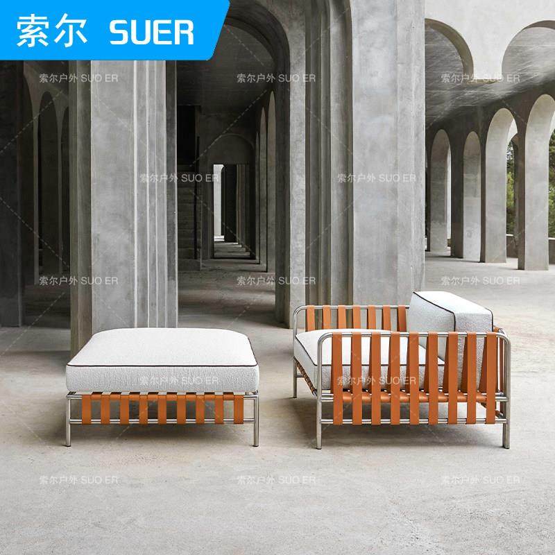 户外沙发组合防雨晒不锈钢别墅藤编沙发庭院花园简约露天阳台家具,住宅家具,户外沙发,淘宝优惠券,粉丝福利购,淘宝优惠卷