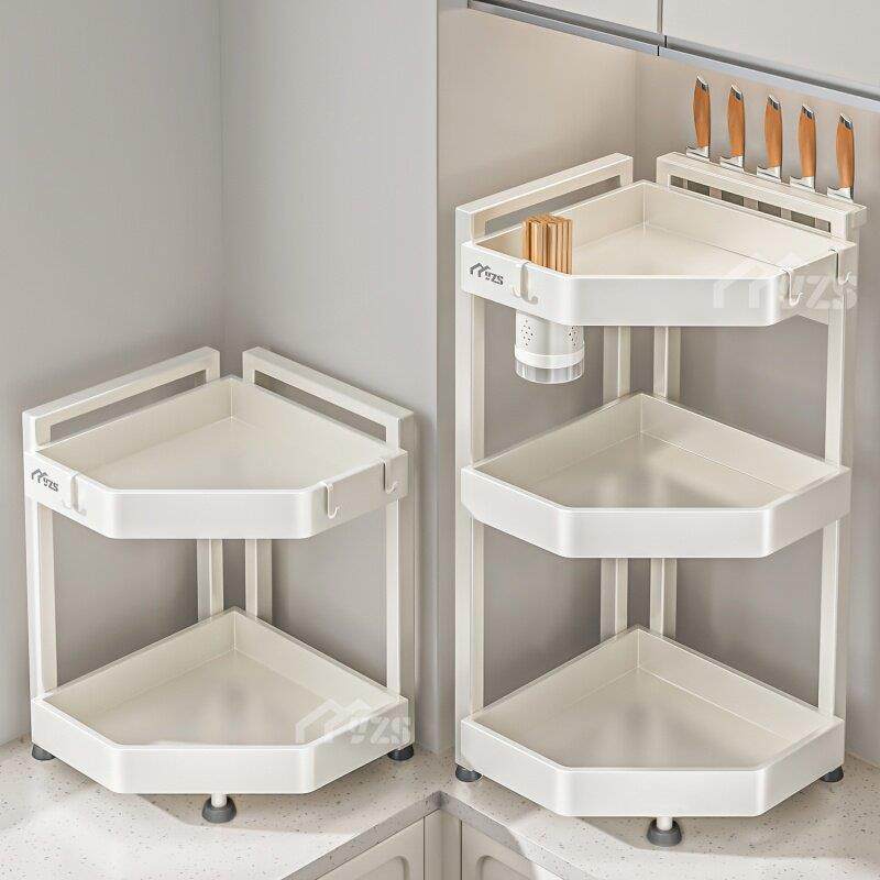 厨房置物架台面转角多功能三角调料品架子墙角落调味罐转角收纳层,厨房/烹饪用具,厨房置物架/置物柜/角架,淘宝优惠券,粉丝福利购,淘宝优惠卷