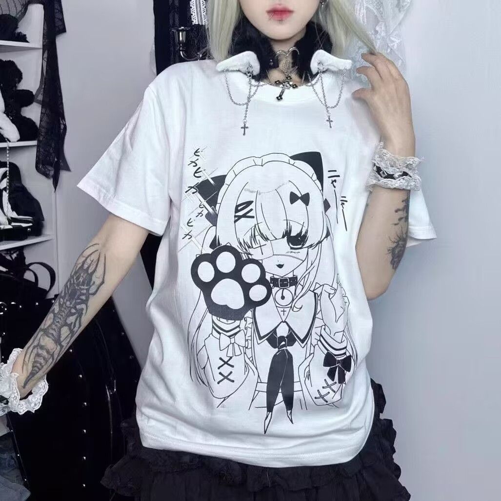 日系小众领结动漫少女印