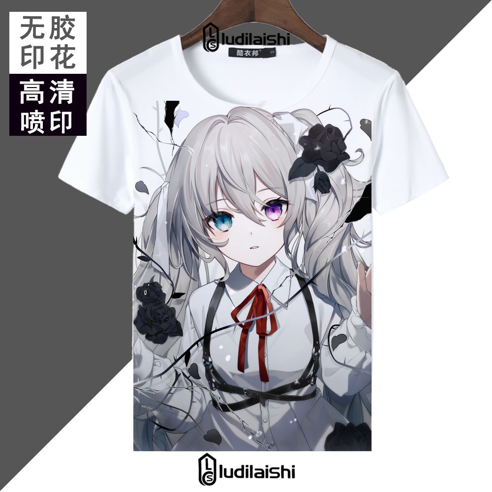 初音未来miku圆领T恤短袖