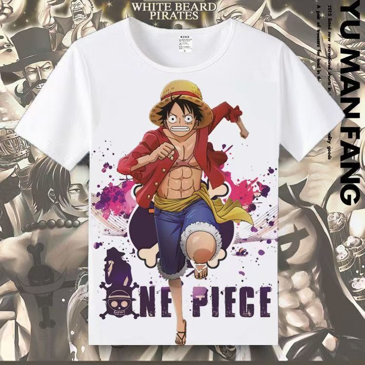 草帽路飞艾斯索隆夏短袖