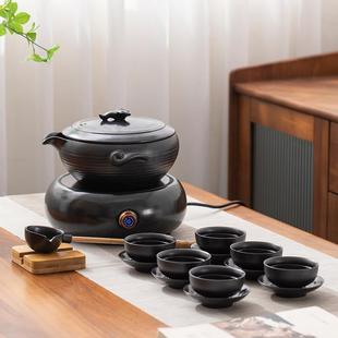 陶瓷茶碗家用电陶炉煮茶壶 泡茶煮茶器黑茶老白茶专用古法茶具套装