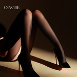 轻禾「不知春」红色丝袜性感5d超薄2025新款吊带四面开裆免脱黑丝