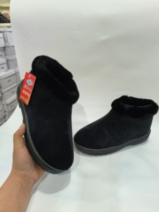 际华3517湖南老式棉鞋老年人灯芯绒男女冬季加绒加厚保暖拉链棉鞋