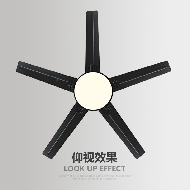 工厂直销6寸大风417力吊扇吊灯餐卧厅客厅吸顶风扇灯5室静音电风