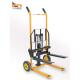 小型手动升降叉车手推液压升高车微型装 卸车搬货推高车家用搬运车