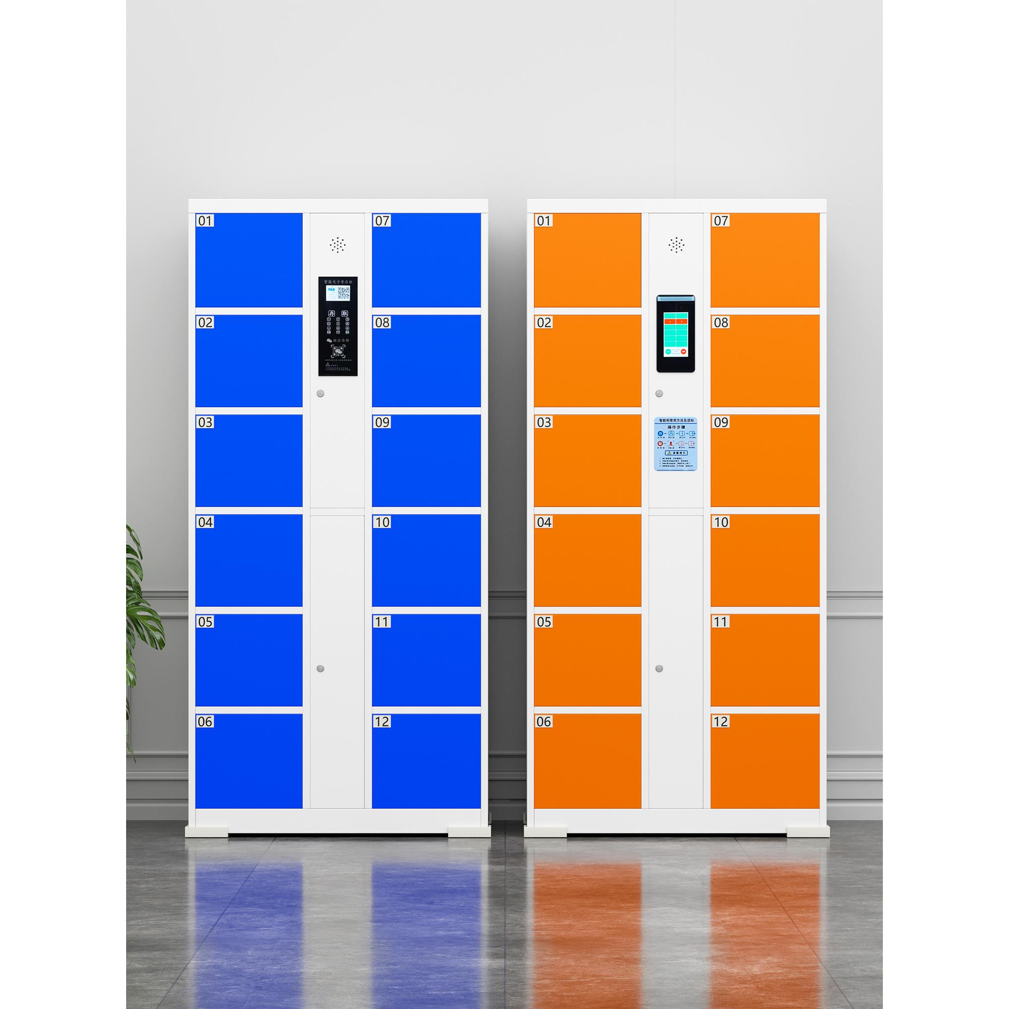 电子存包柜快递柜智能人脸识别储物柜红外条码刷卡手机柜存放柜