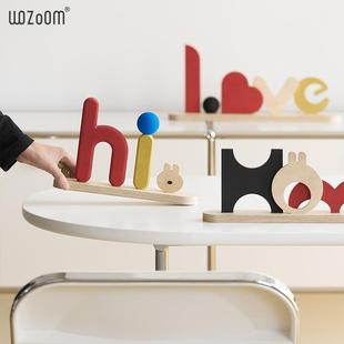 饰摆件家居饰品 WOZOOM简约办公室桌面入户玄关电视柜酒柜客厅装