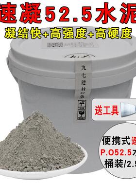 速凝水泥硅酸盐po52.5高标号525防水补漏洞快硬早强速干快干水泥