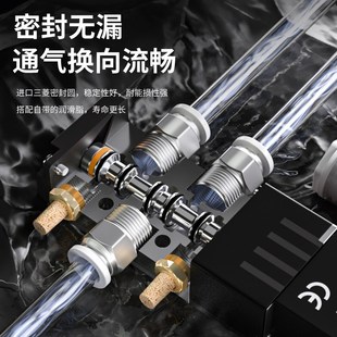 朗加电磁阀4v210气阀控制器410阀组24电子阀220二位五通310换向阀