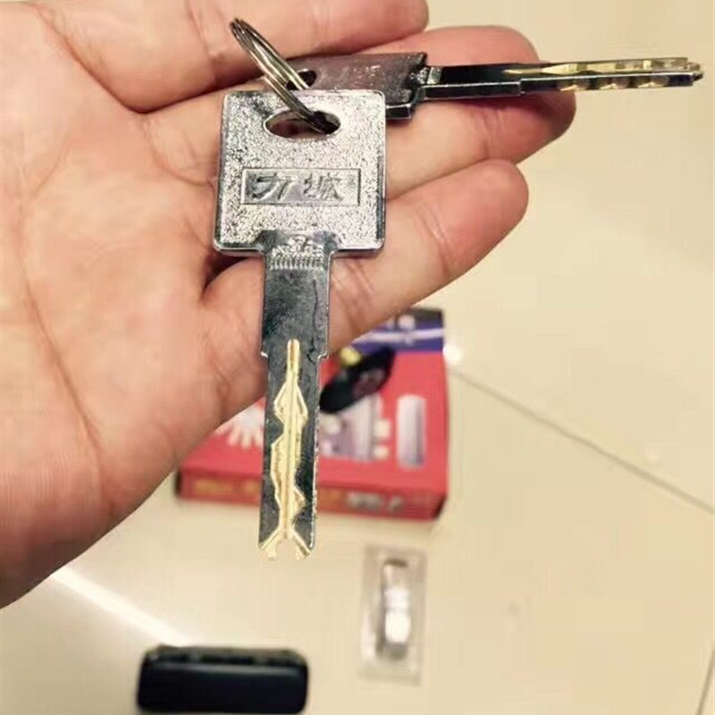 力城 不锈钢外装防盗大门锁乡村老式门锁玻璃木门防撬大门锁铜锁