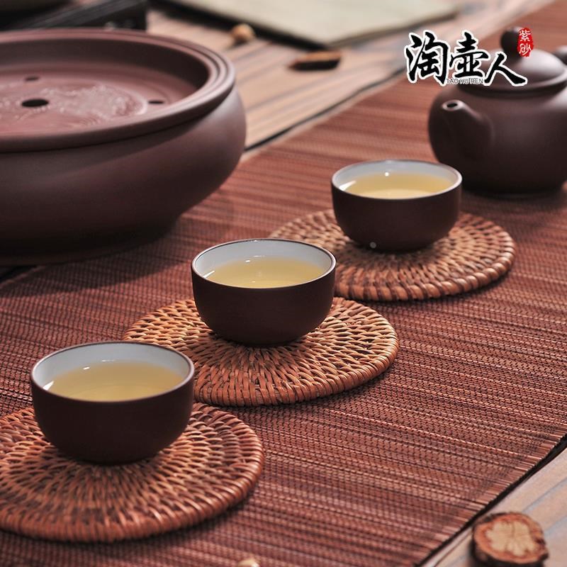 家用便携紫砂茶盘陶瓷整套功夫茶具茶道6寸旅行茶具套装茶壶茶杯