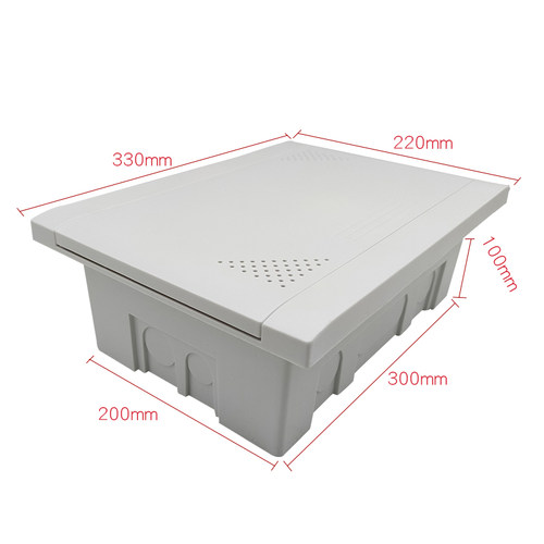 家用多媒体集线箱暗装全塑料弱电箱信息箱300*200布线箱小号装饰