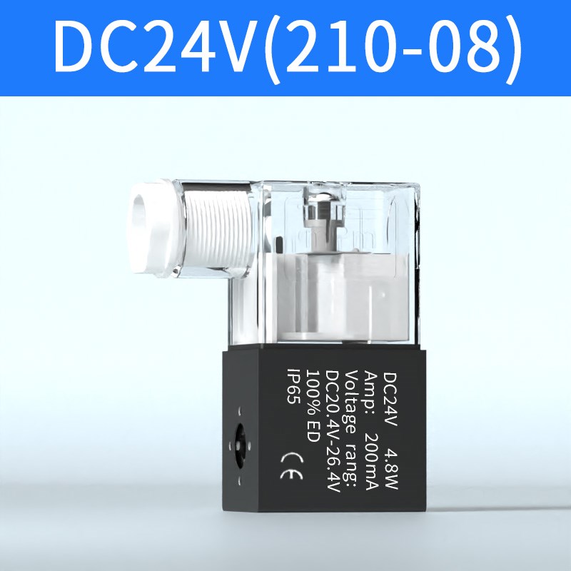 电磁阀线a圈AC220V气动控制阀电子DC24V控制器12V换向气阀2V025-0