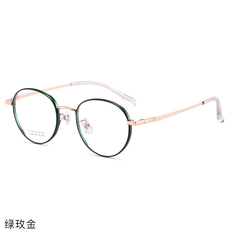 新款近视眼镜框 韩版金属复古宽边眼镜全框 小圆形眼镜框架5388