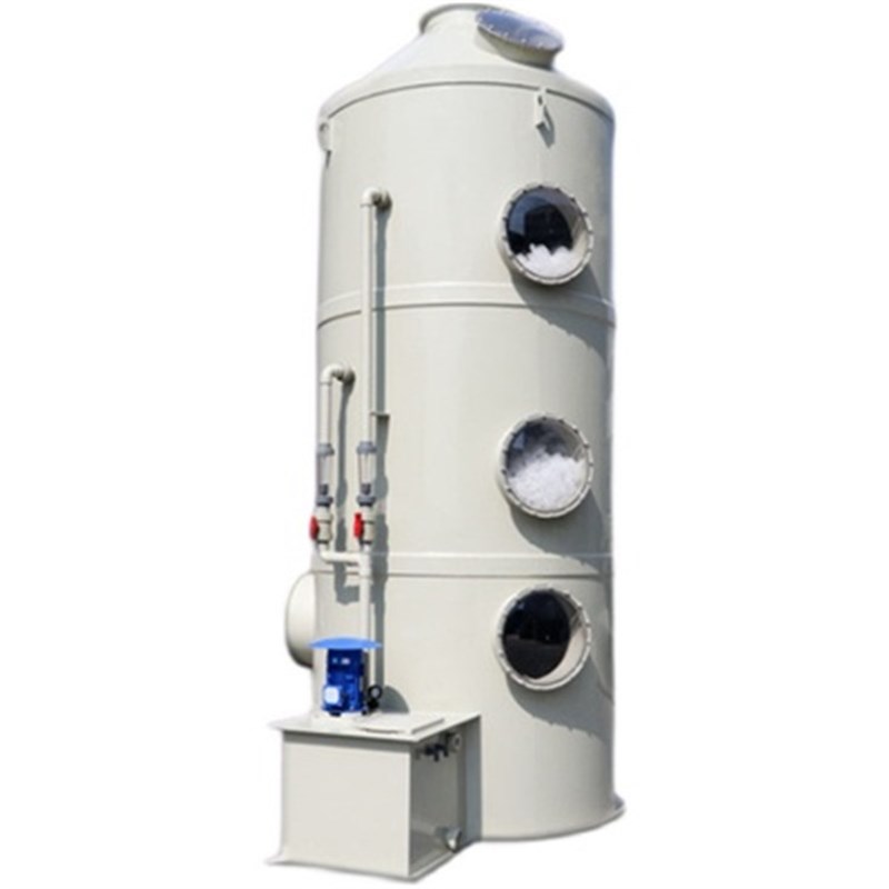 pp喷淋塔不锈钢环m保废气处理设备净化酸雾除雾除尘水淋塔喷淋洗