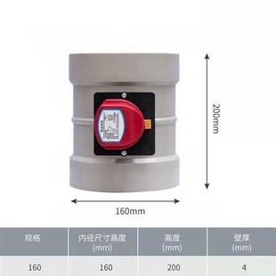 电动风阀执行器新风排烟管道pvc塑料风量调节阀开关防回风止回阀