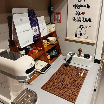 杯垫吧台垫沥水垫雪克杯防震垫咖啡吧台垫调酒桌面隔水隔热防滑垫