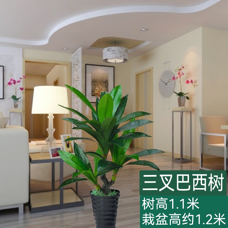 仿真凤尾葵珍e珠葵假树室内客厅落地绿植物盆景盆栽装饰摆件发财