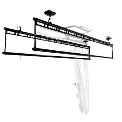 手摇升降晾衣架k三杆四杆室内阳台晒衣架凉衣架晒被杆加长