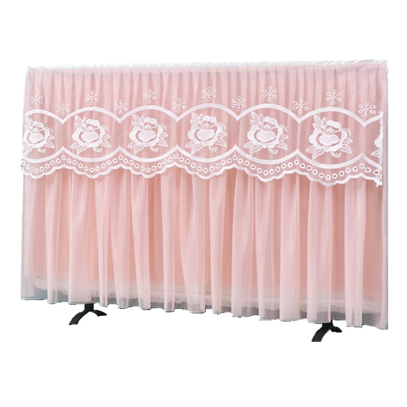 电视罩电视机g罩防尘罩电视罩套新款开机不取高档蕾丝高级全包挂