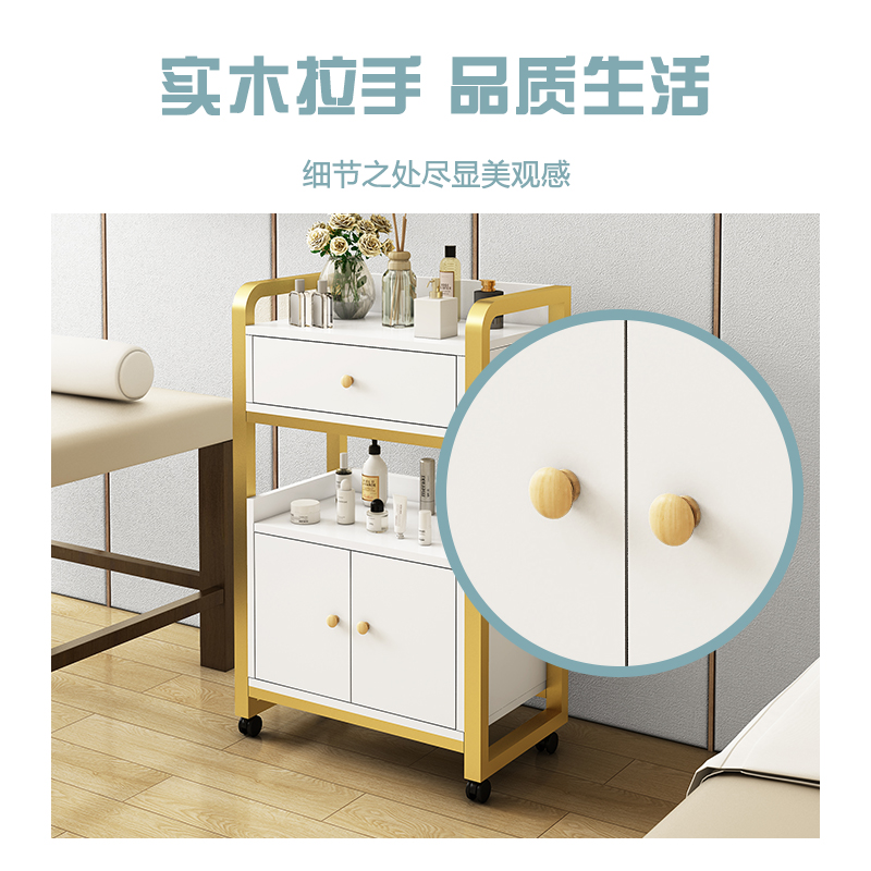 美容院专用小推车置物架美v容仪器美甲收纳推车多功能可移动工具