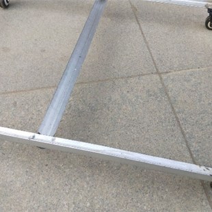 物流塑料筐周转车底座平板乌龟推车柜F子机器移动带轮角钢货架订