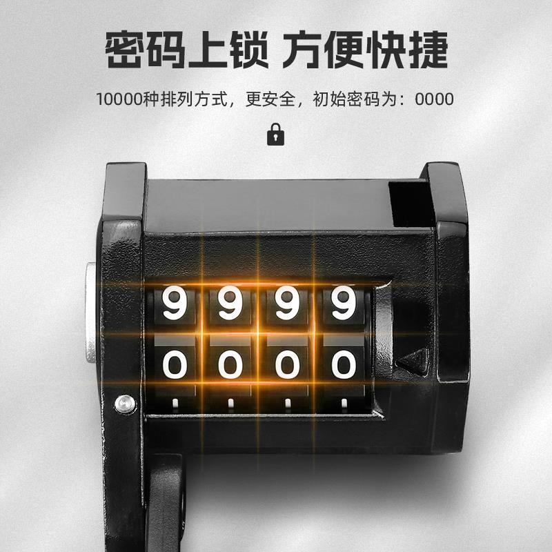 西骑者自行车专用防盗密码锁折叠锁山地公路O电动车链条锁防偷神