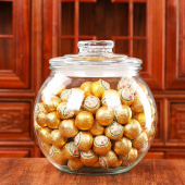 圆球形玻璃密g封罐商用小青柑包装 盒陈皮储存 罐加厚龙珠茶叶包装