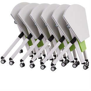 六角桌六边形组合l桌会议辅导团体培训课桌椅折叠梯形移动智慧教