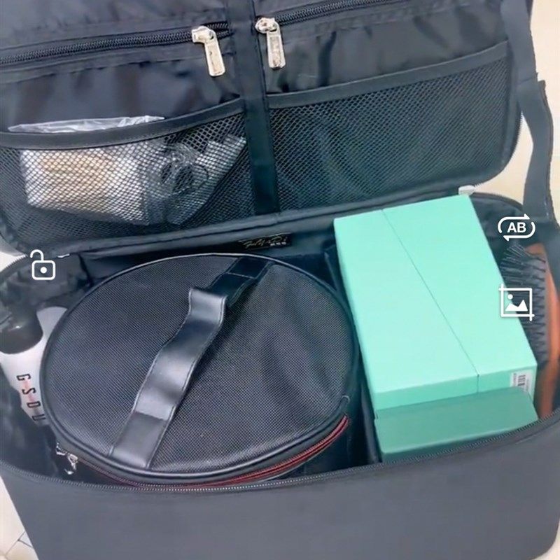 小红书推荐新娘跟妆饰品包专业化C妆师婚礼卷发棒收纳包大号大容